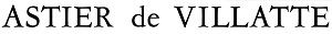 Astier de Villatte